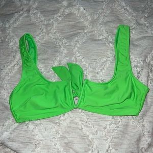 Neon Green Bikini Top